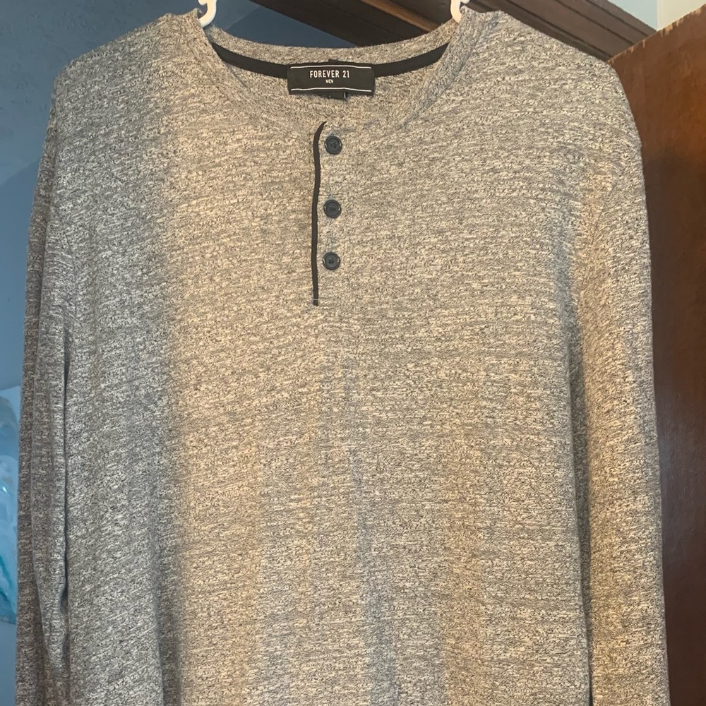 Black/grey long sleeve shirt